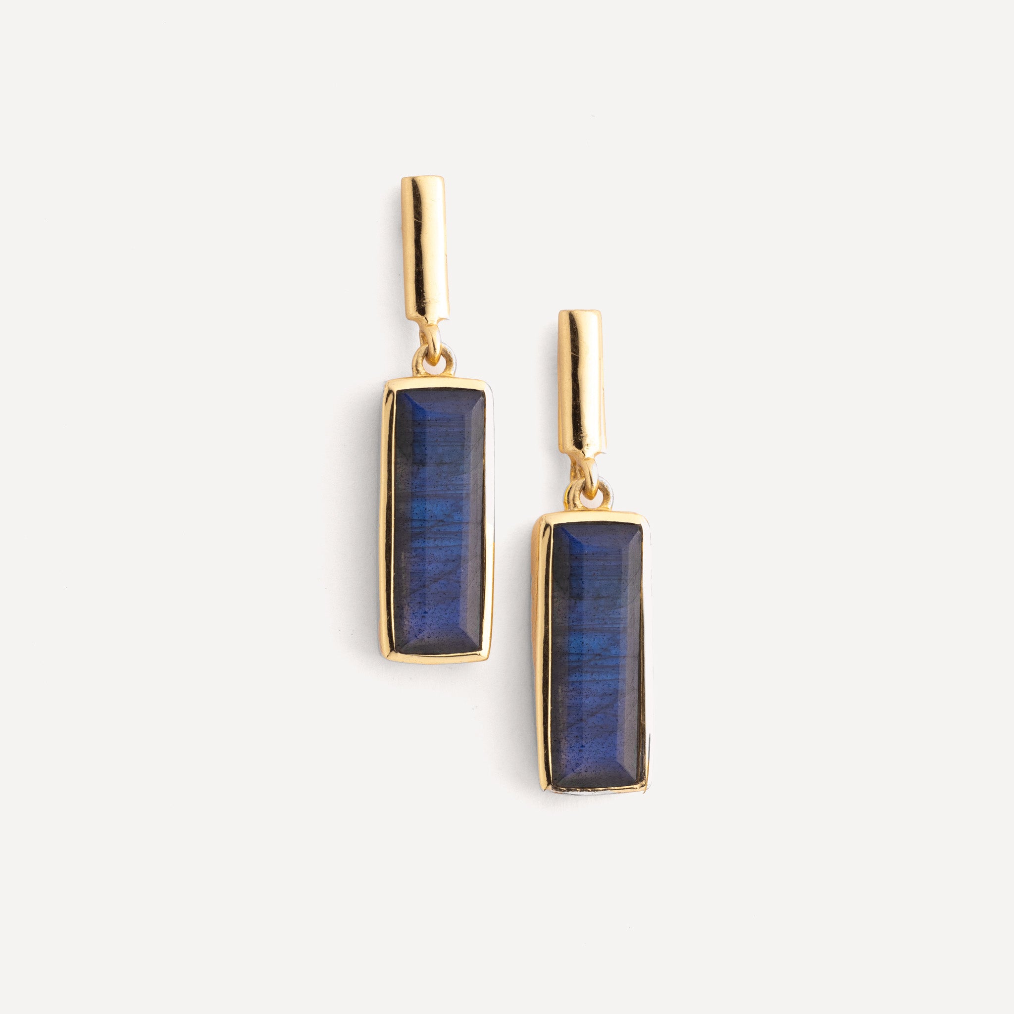 Manhattan Drop Earring in Labradorite