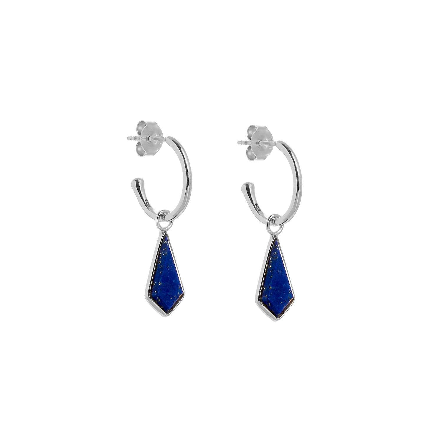 Gemstone Huggie Earrings