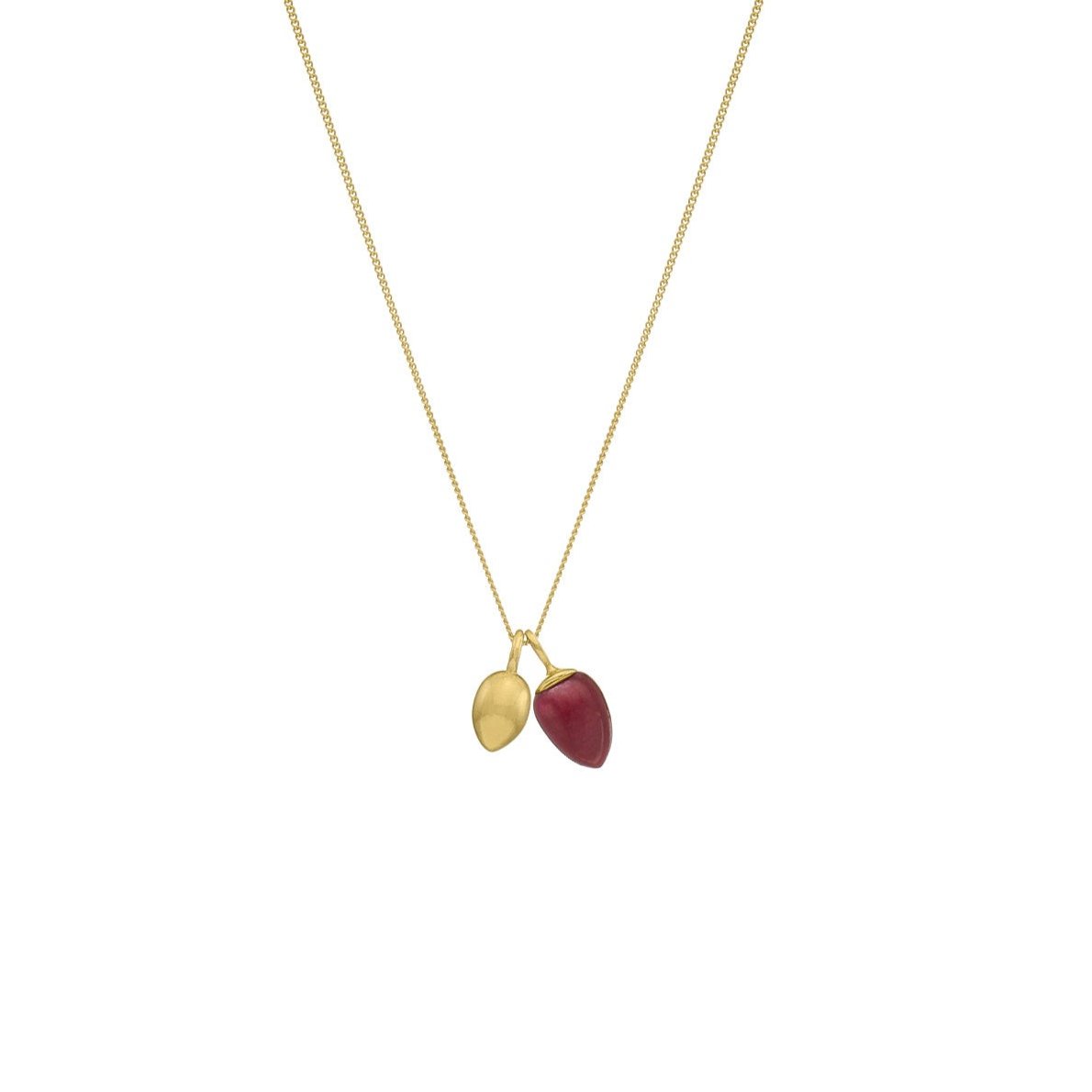 Relic Droplet Charm Necklace