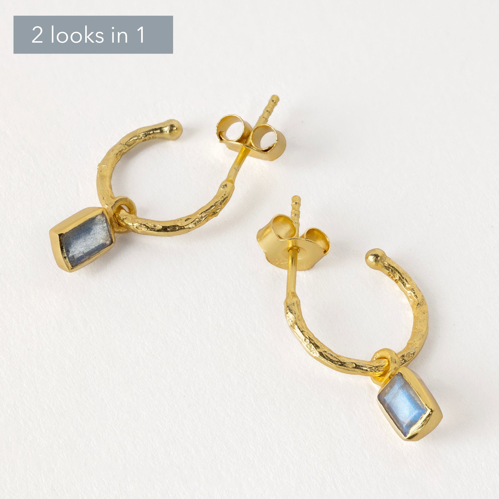 Manhattan Huggies in Labradorite