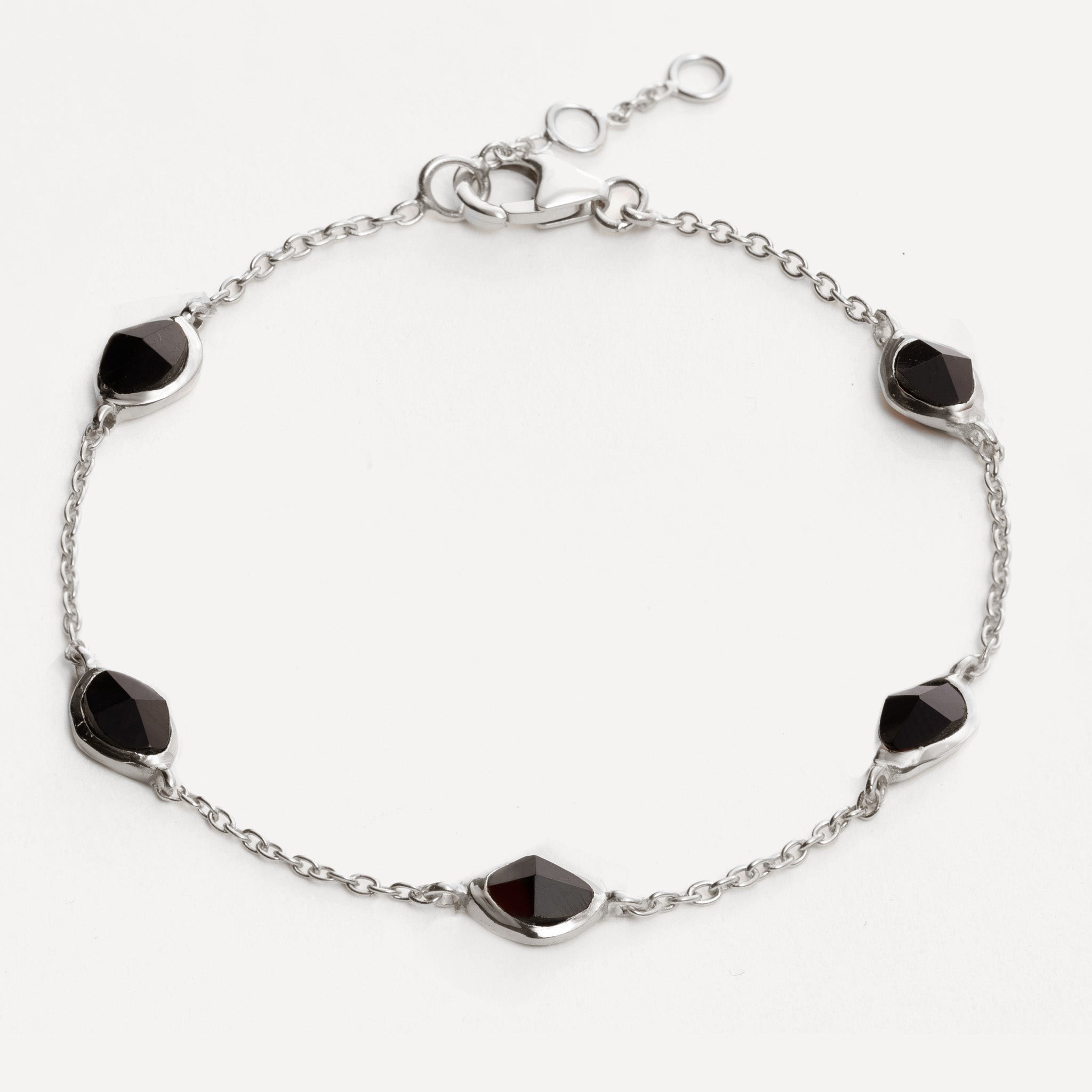 Stepping Stone Bracelet in Black Onyx