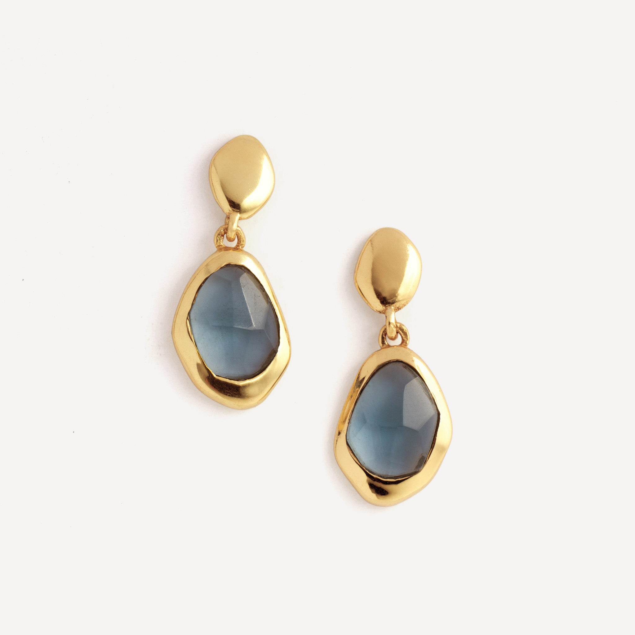 Stepping Stone Earrings in Iolite