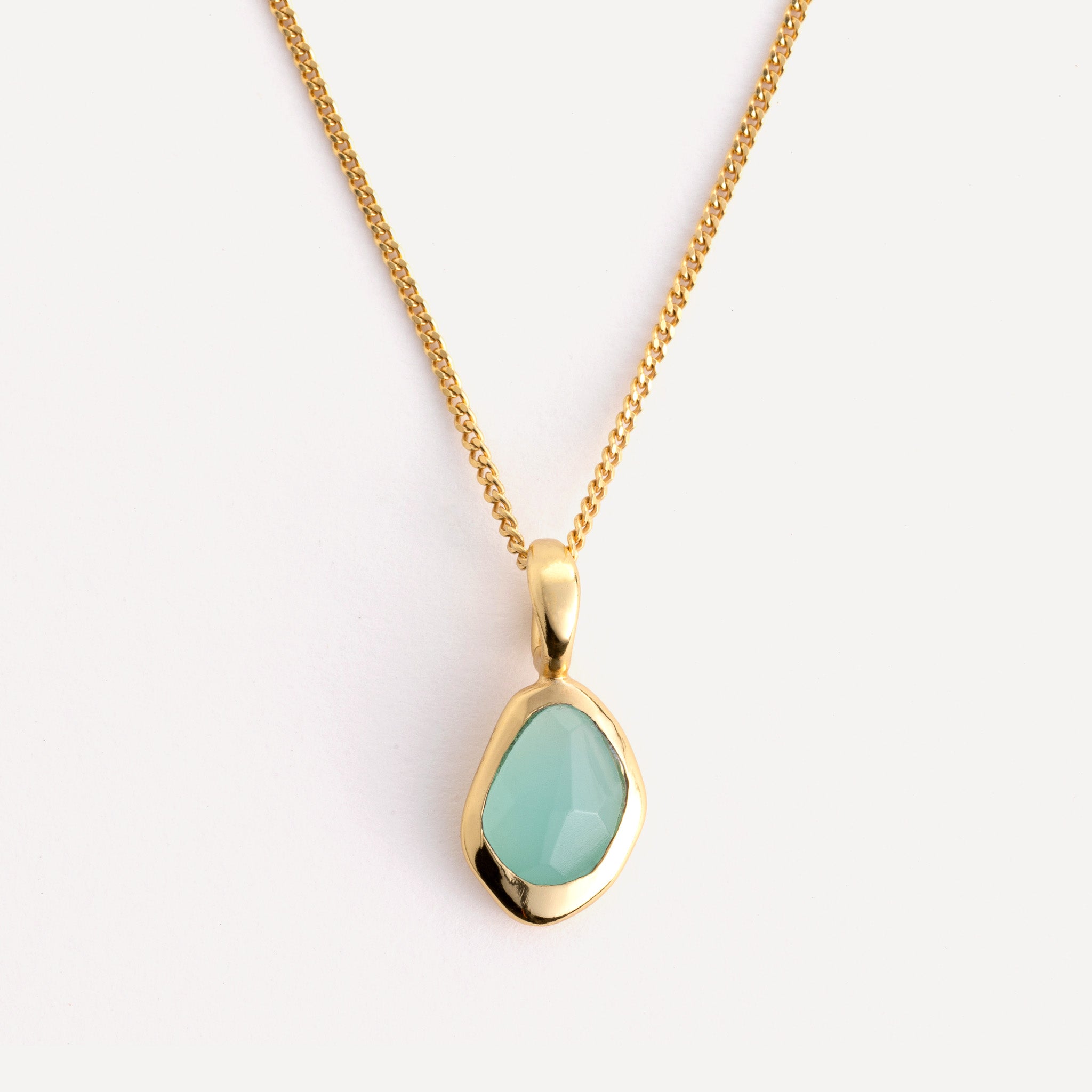 Pendant features a sparkling, handcut natural gemstone and is crafted from sterling silver or 18ct gold vermeil.