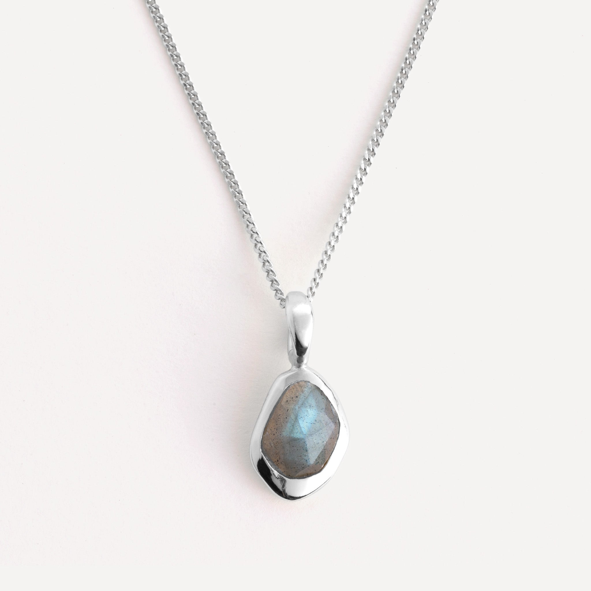 Pendant features a sparkling, handcut natural gemstone and is crafted from sterling silver or 18ct gold vermeil.