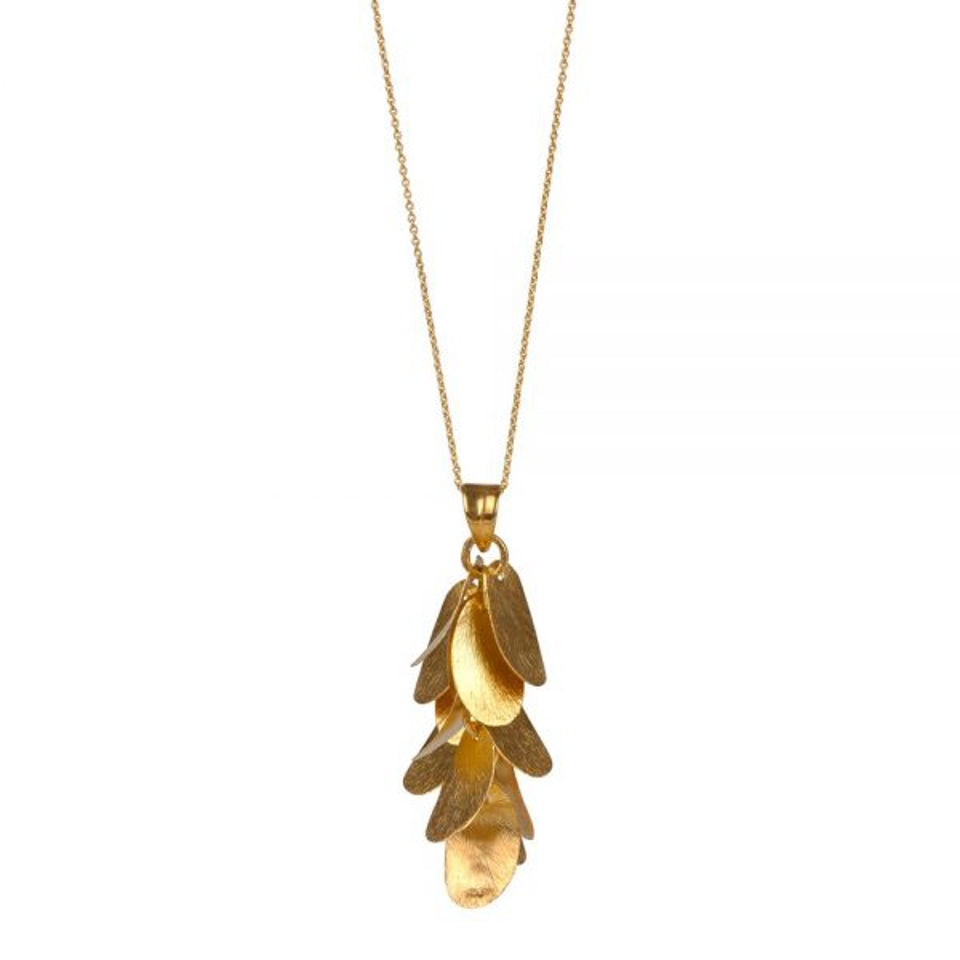 Petal Drop Long Pendant