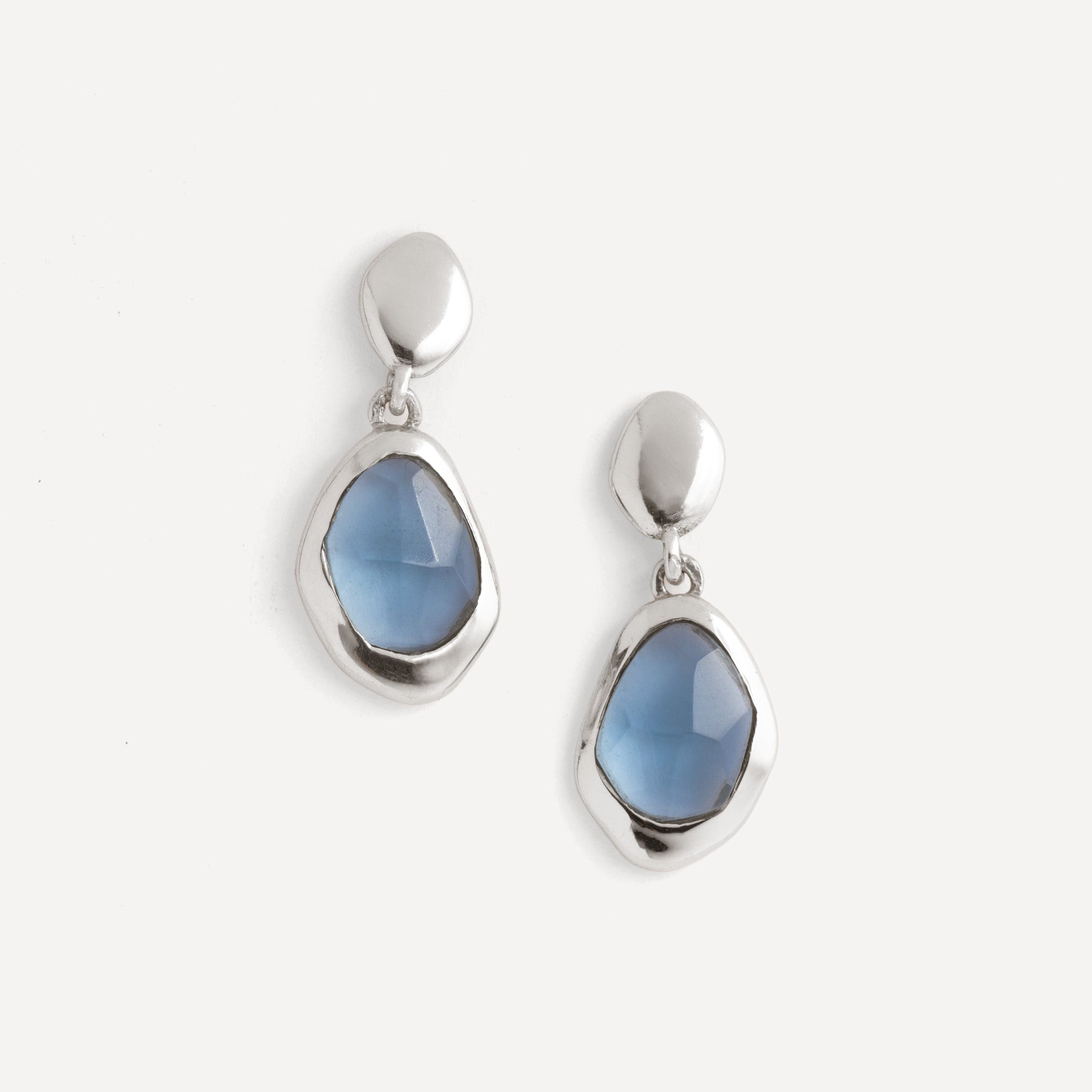 Stepping Stone Earrings in Iolite
