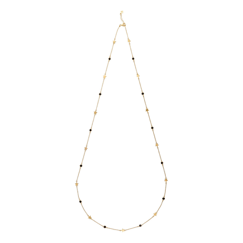 Falling Stars Necklace with Back Spinel