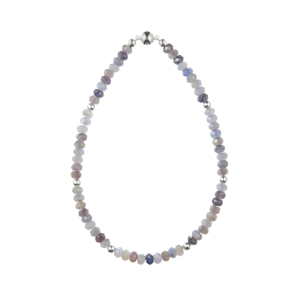 Iolite Gemstone & Silver Necklace