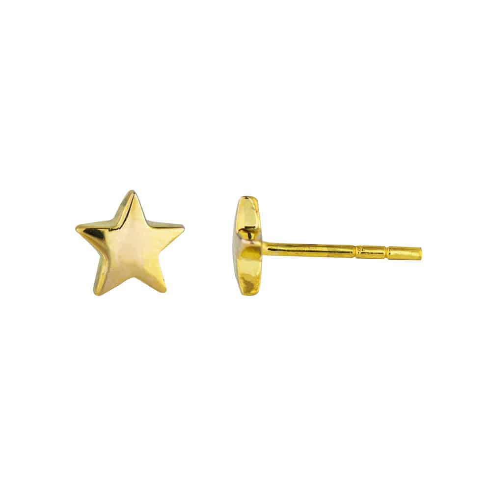 Lucky Star Studs in 9kt Gold