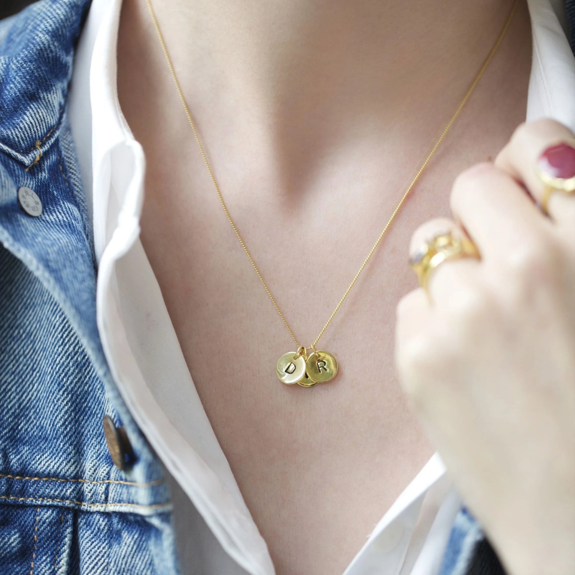 Initial and Birthstones