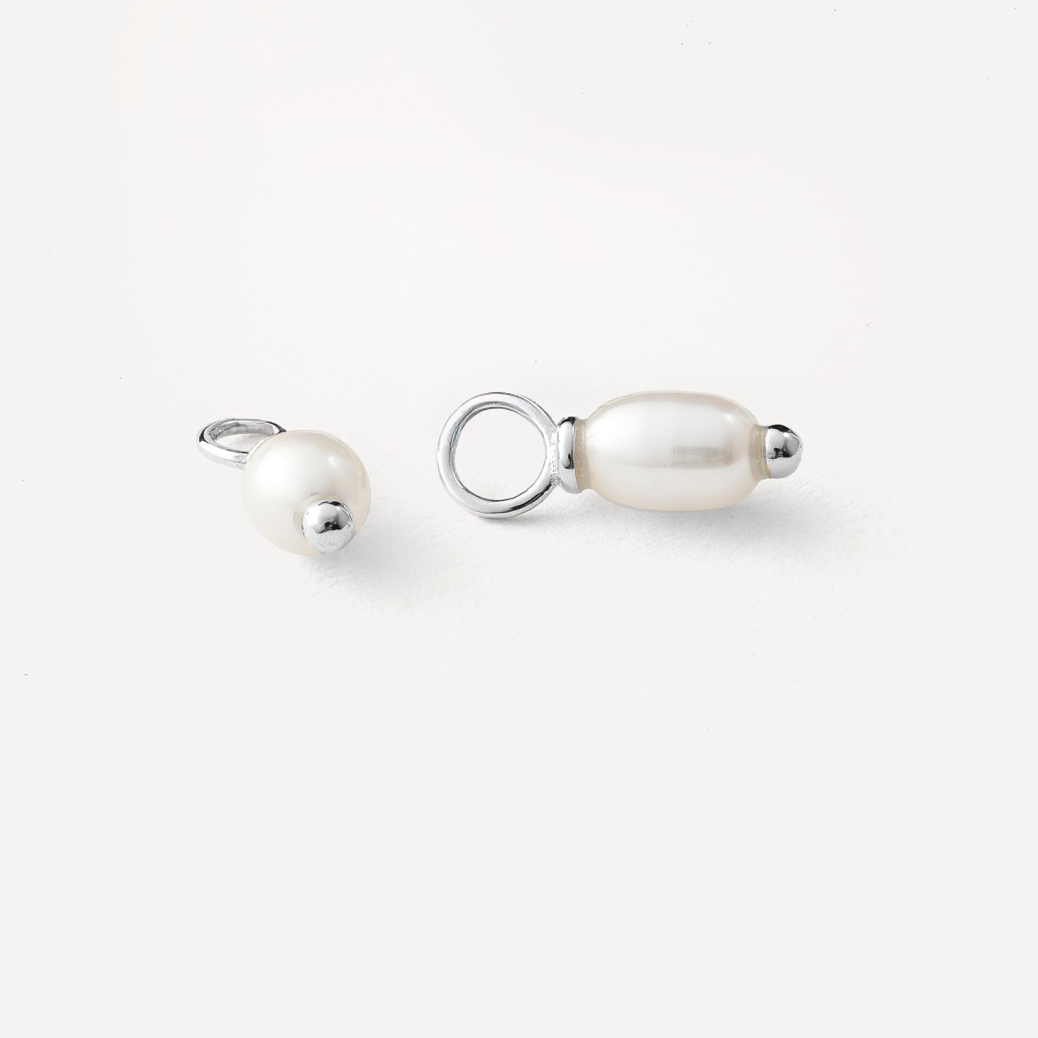 Mini Pearl Huggie Charms