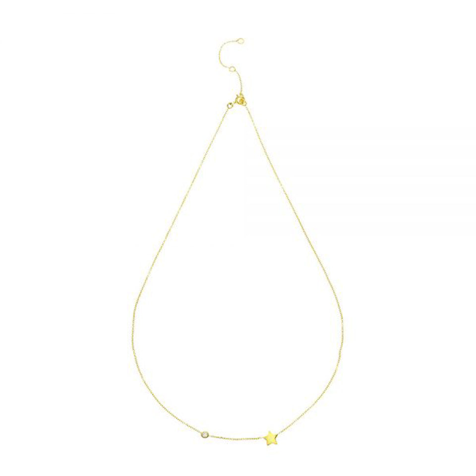 Diamond Shooting Star Necklace in 9ct gold