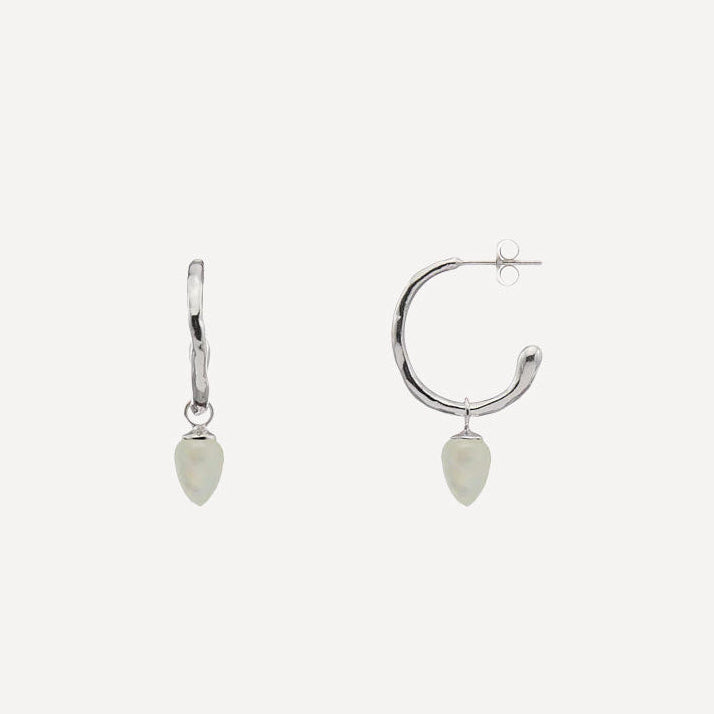 Relic Drop Charm Hoops