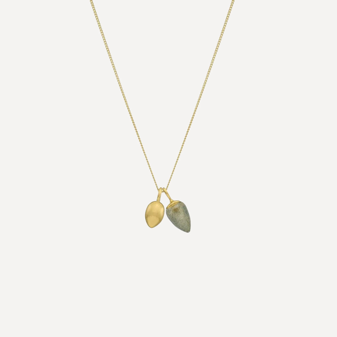 Relic Droplet Charm Necklace