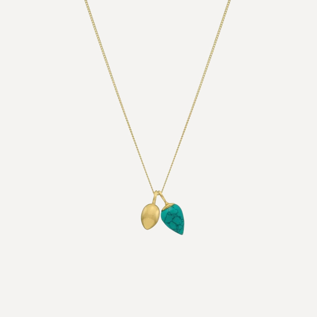 Relic Droplet Charm Necklace