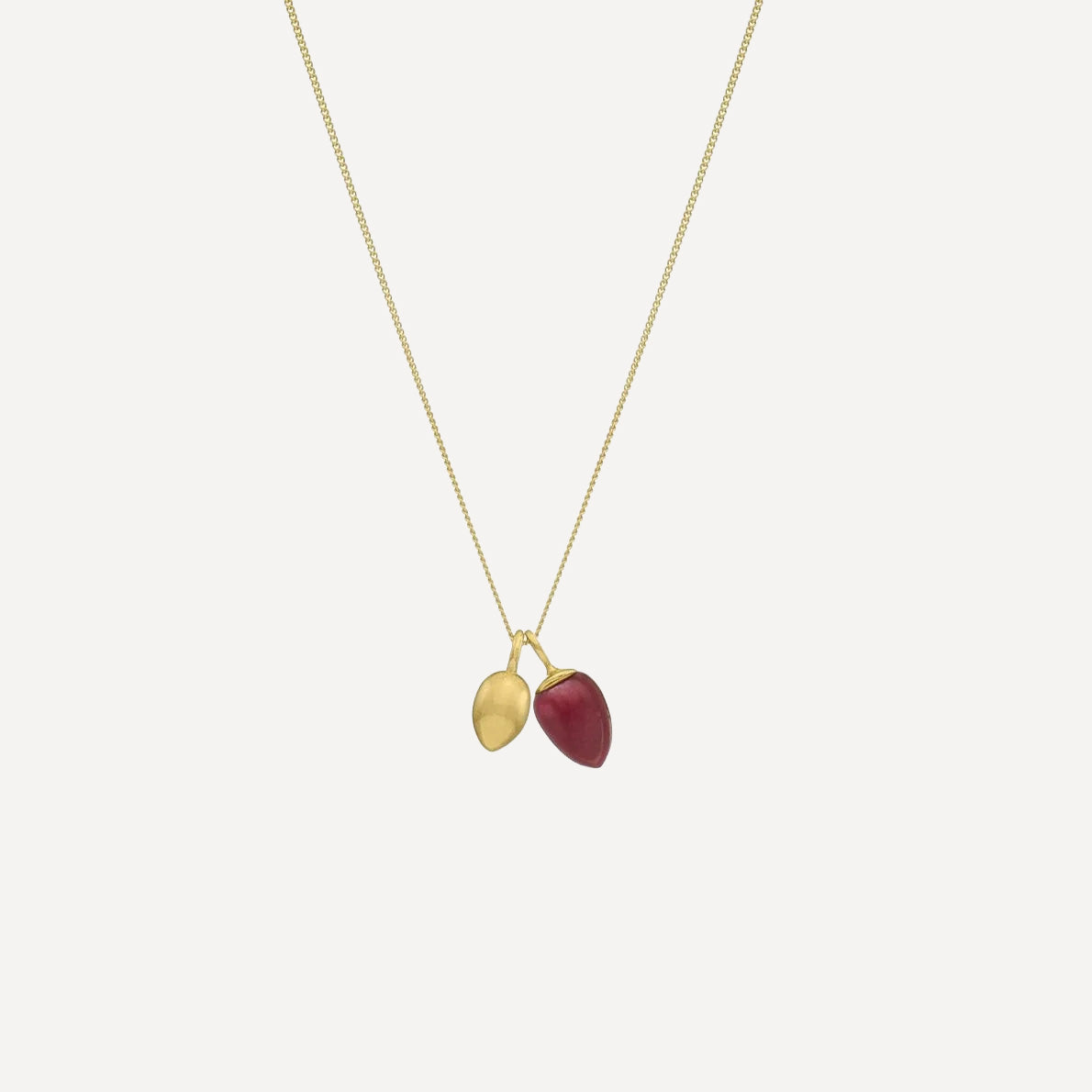 Relic Droplet Charm Necklace