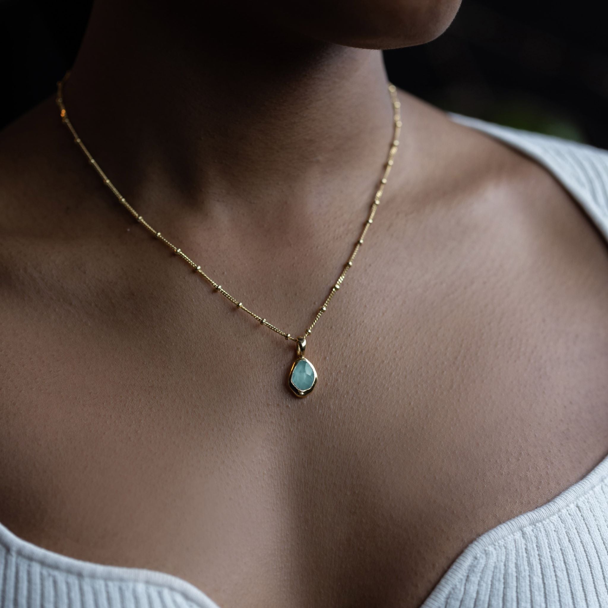 Charm features a sparkling, handcut natural gemstone and is crafted from sterling silver or 18ct gold vermeil.