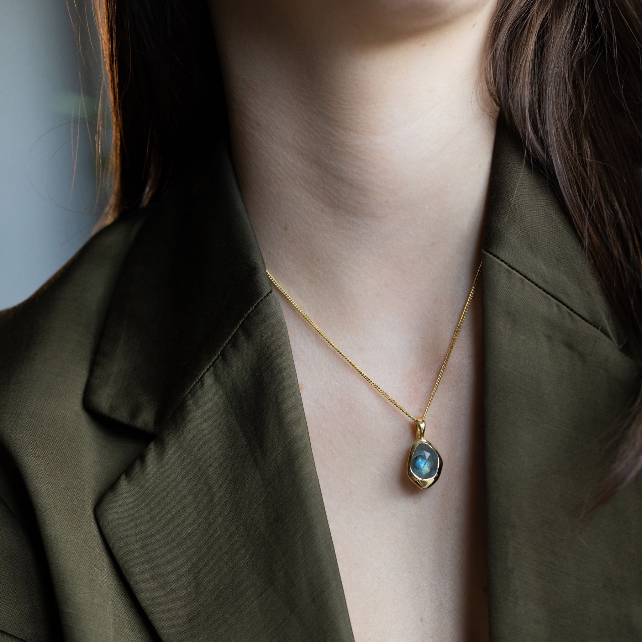 Charm features a sparkling, handcut natural gemstone and is crafted from sterling silver or 18ct gold vermeil.