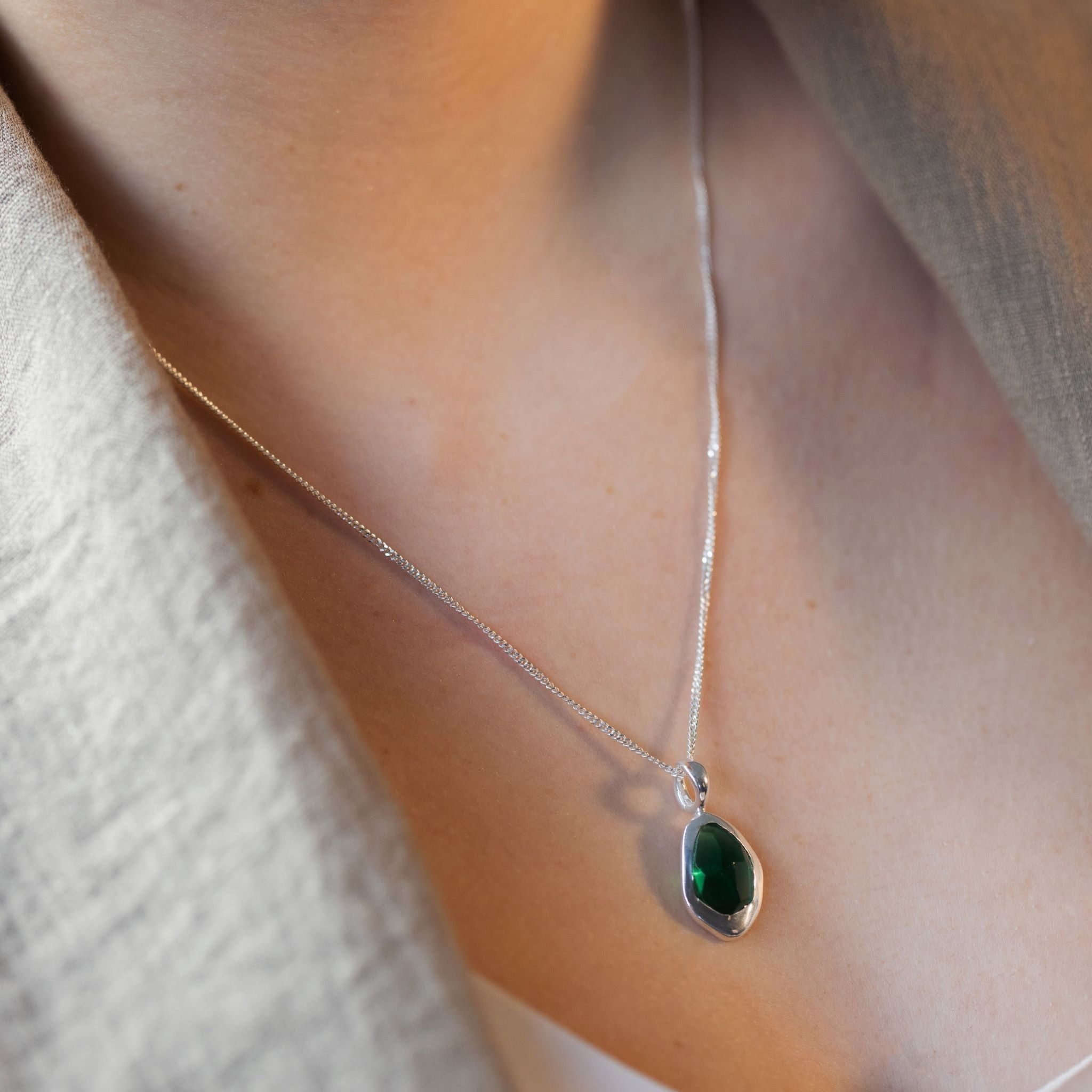 Charm features a sparkling, handcut natural gemstone and is crafted from sterling silver or 18ct gold vermeil.