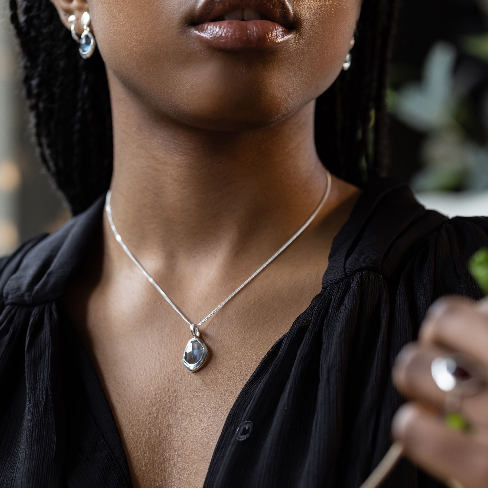 Charm features a sparkling, handcut natural gemstone and is crafted from sterling silver or 18ct gold vermeil.