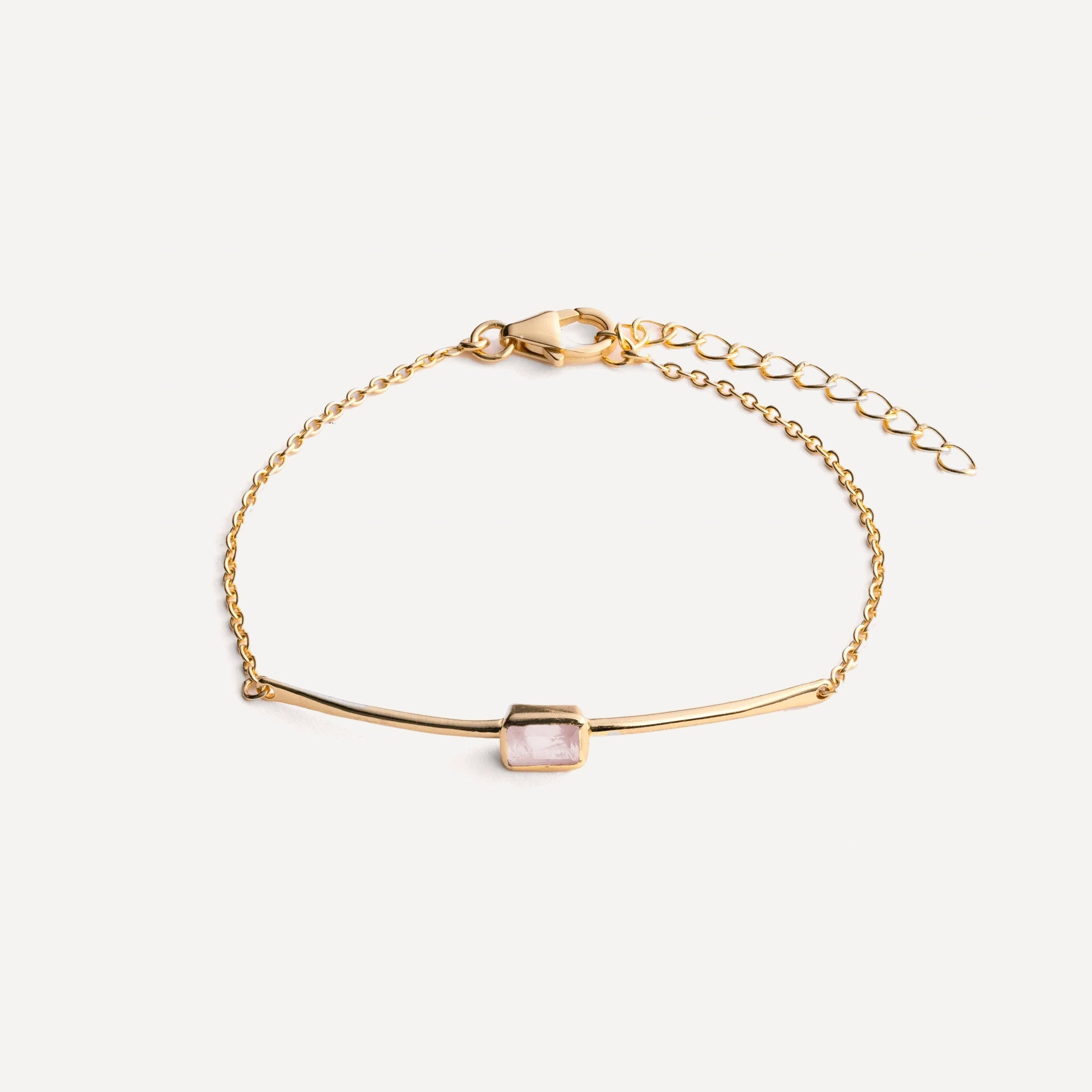Manhattan Bracelet in Rose Quartz