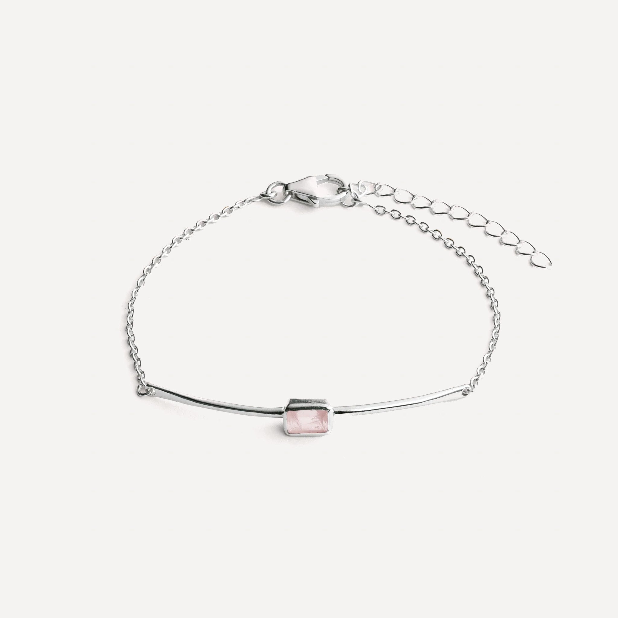 Manhattan Bracelet in Rose Quartz