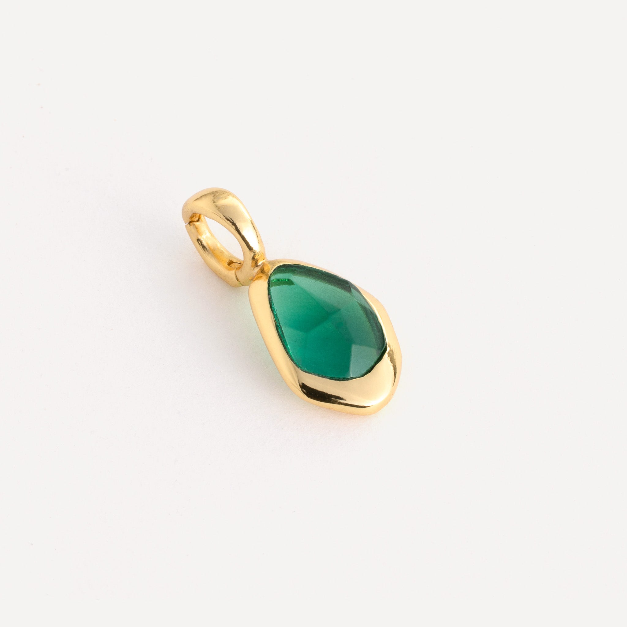 Charm features a sparkling, handcut natural gemstone and is crafted from sterling silver or 18ct gold vermeil.