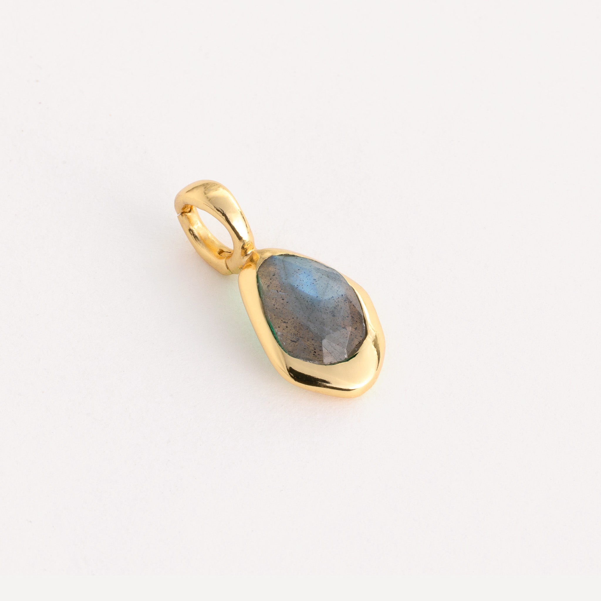 Charm features a sparkling, handcut natural gemstone and is crafted from sterling silver or 18ct gold vermeil.