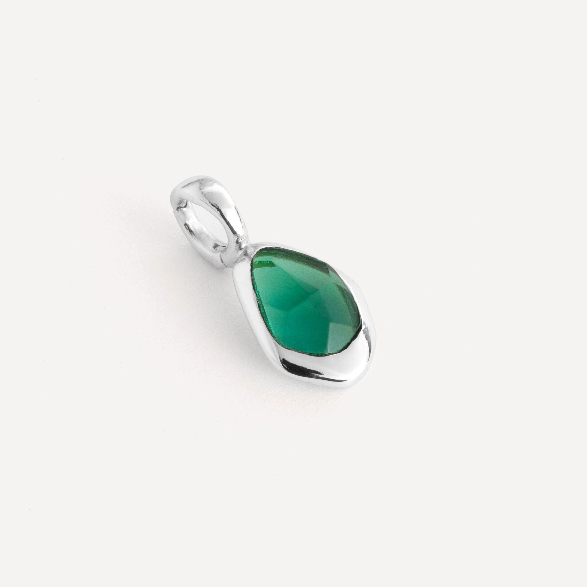 Charm features a sparkling, handcut natural gemstone and is crafted from sterling silver or 18ct gold vermeil.