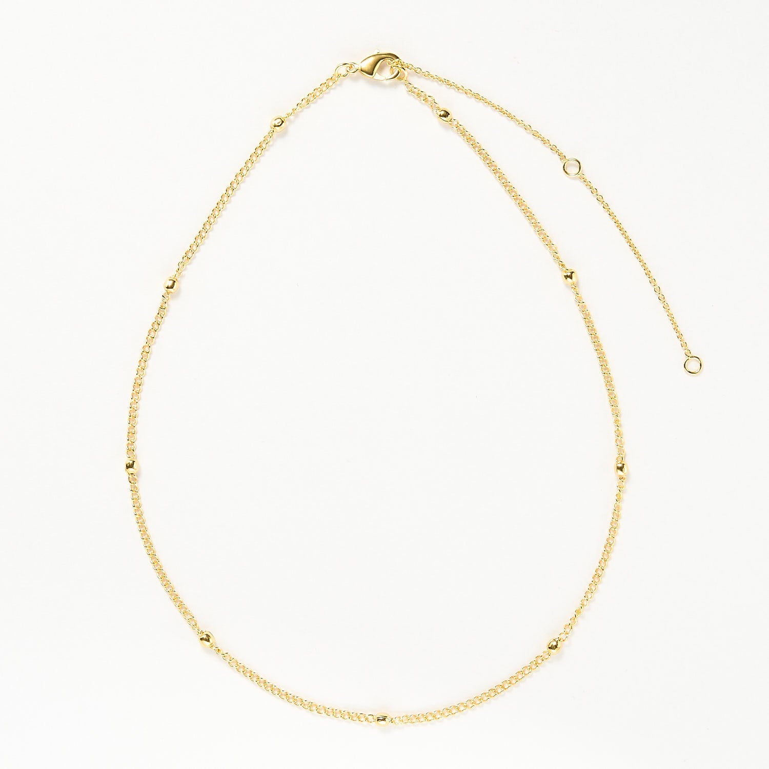 Bali beaded chain necklace - Gold 