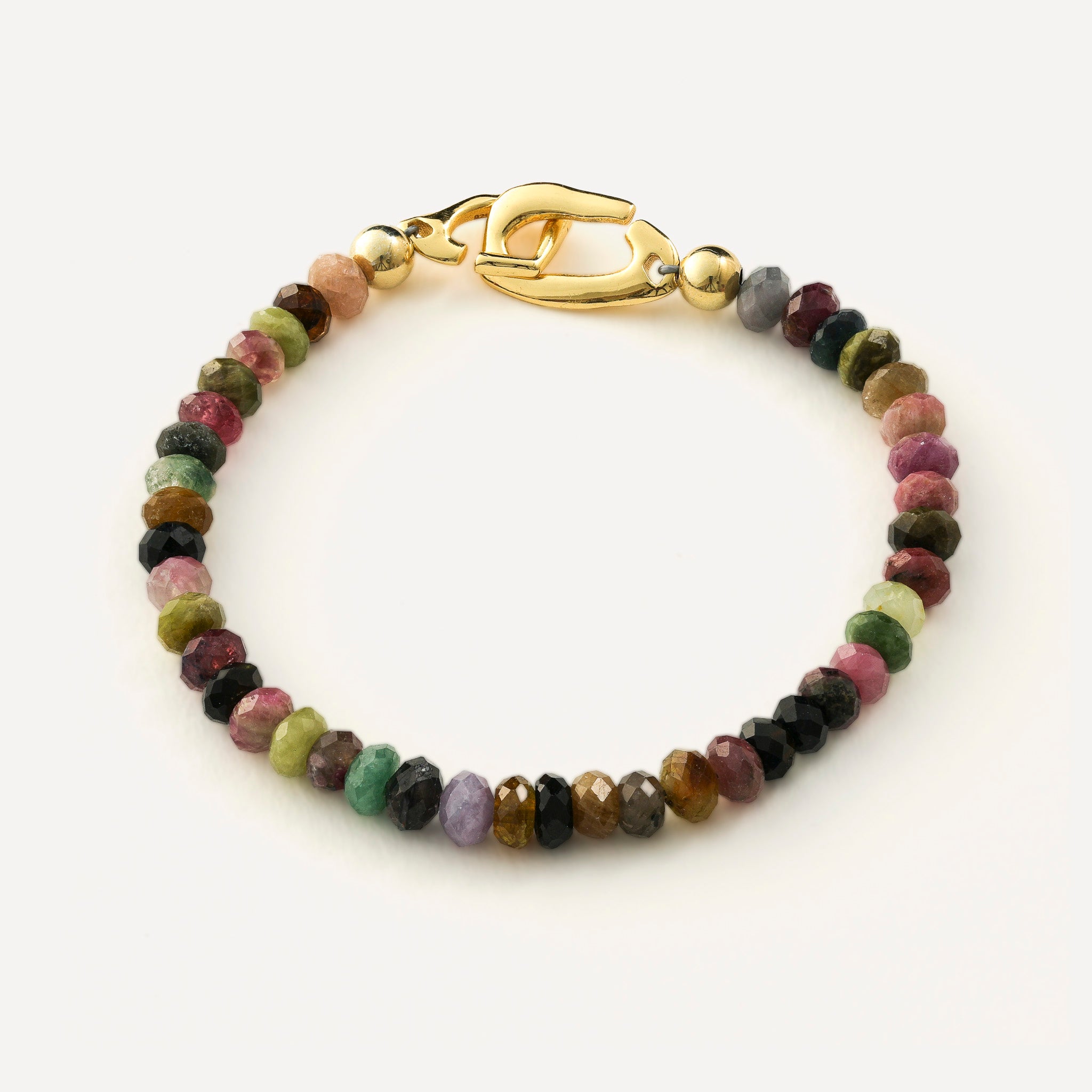 Watermelon Tourmaline Gemstone Bracelet