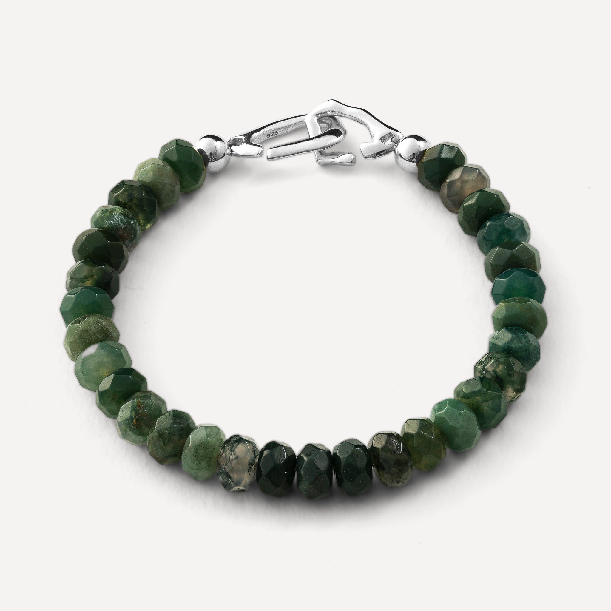 Moss Agate Gemstone Bracelet