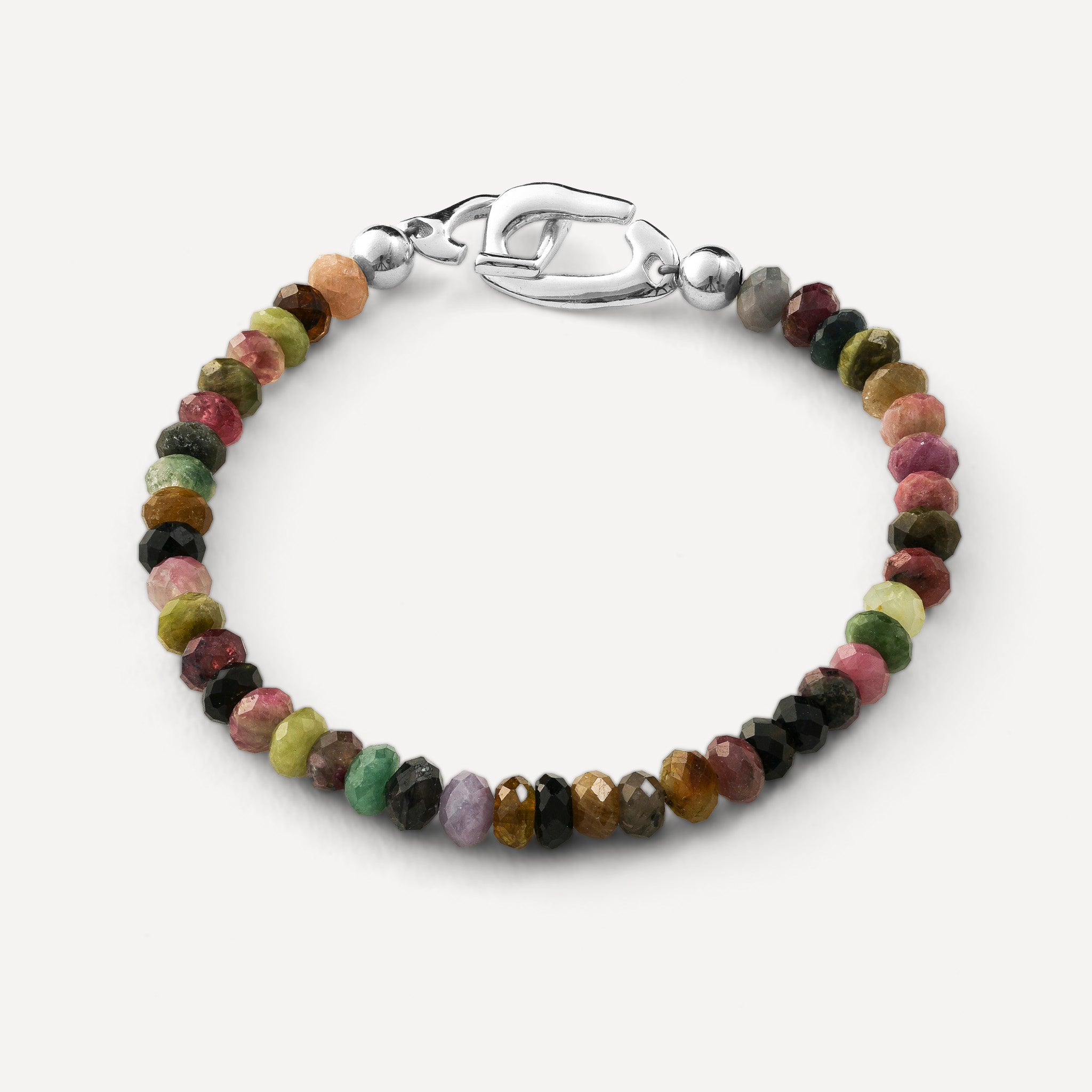 Watermelon Tourmaline Gemstone Bracelet