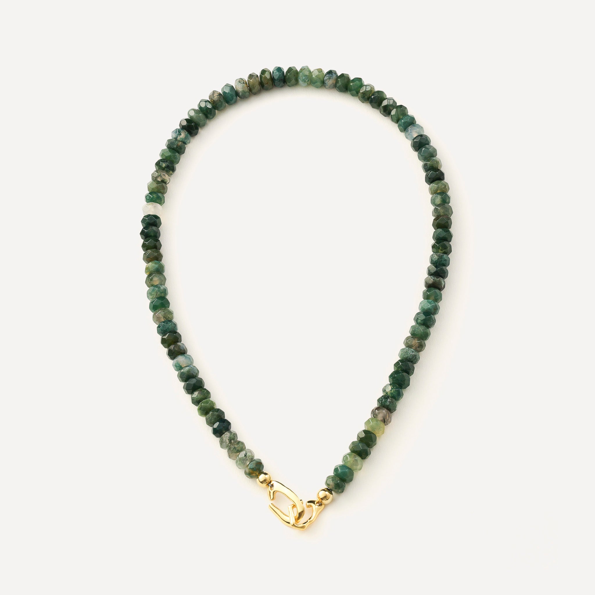 Moss Agate Gemstone Necklace
