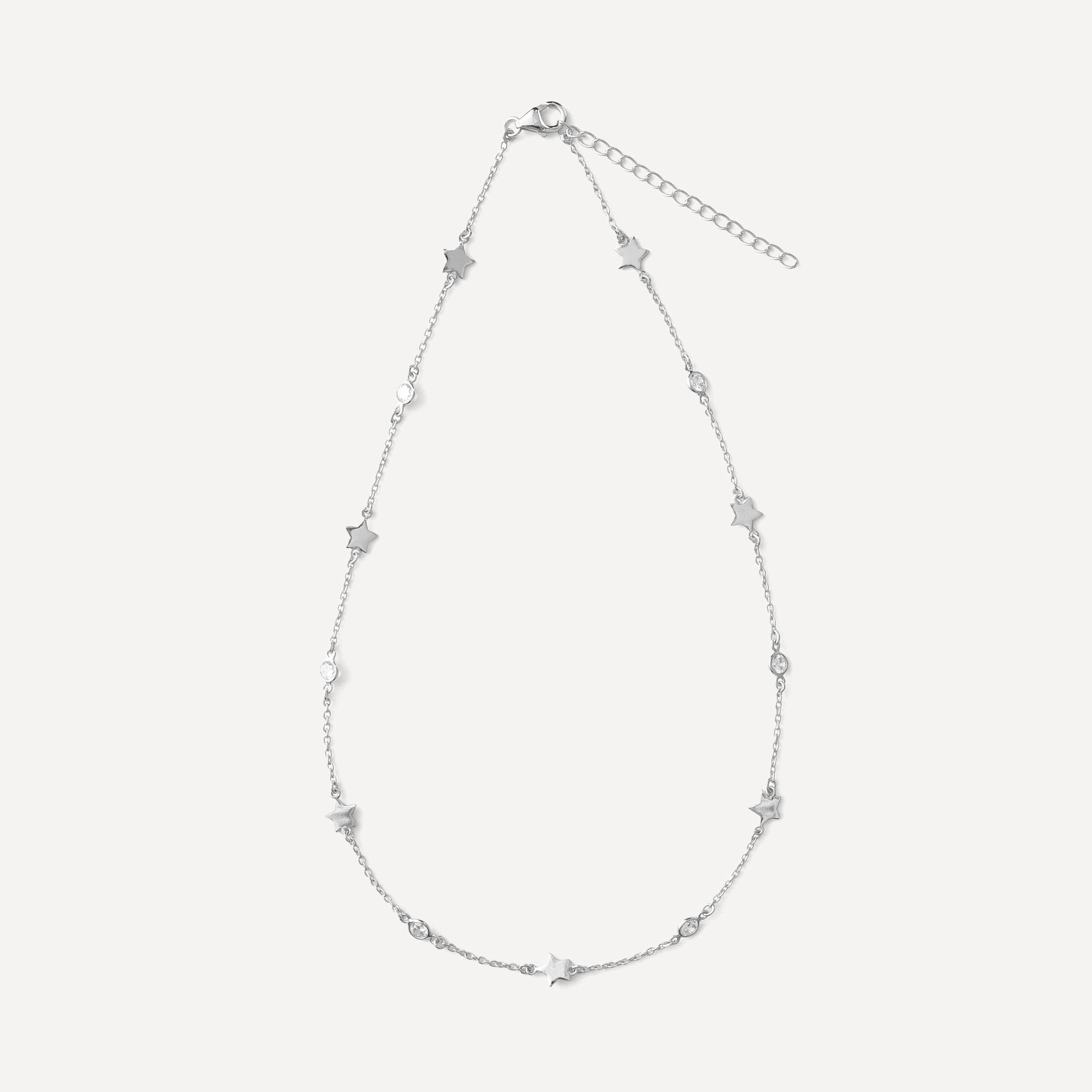 Star Cluster Necklace with CZ's