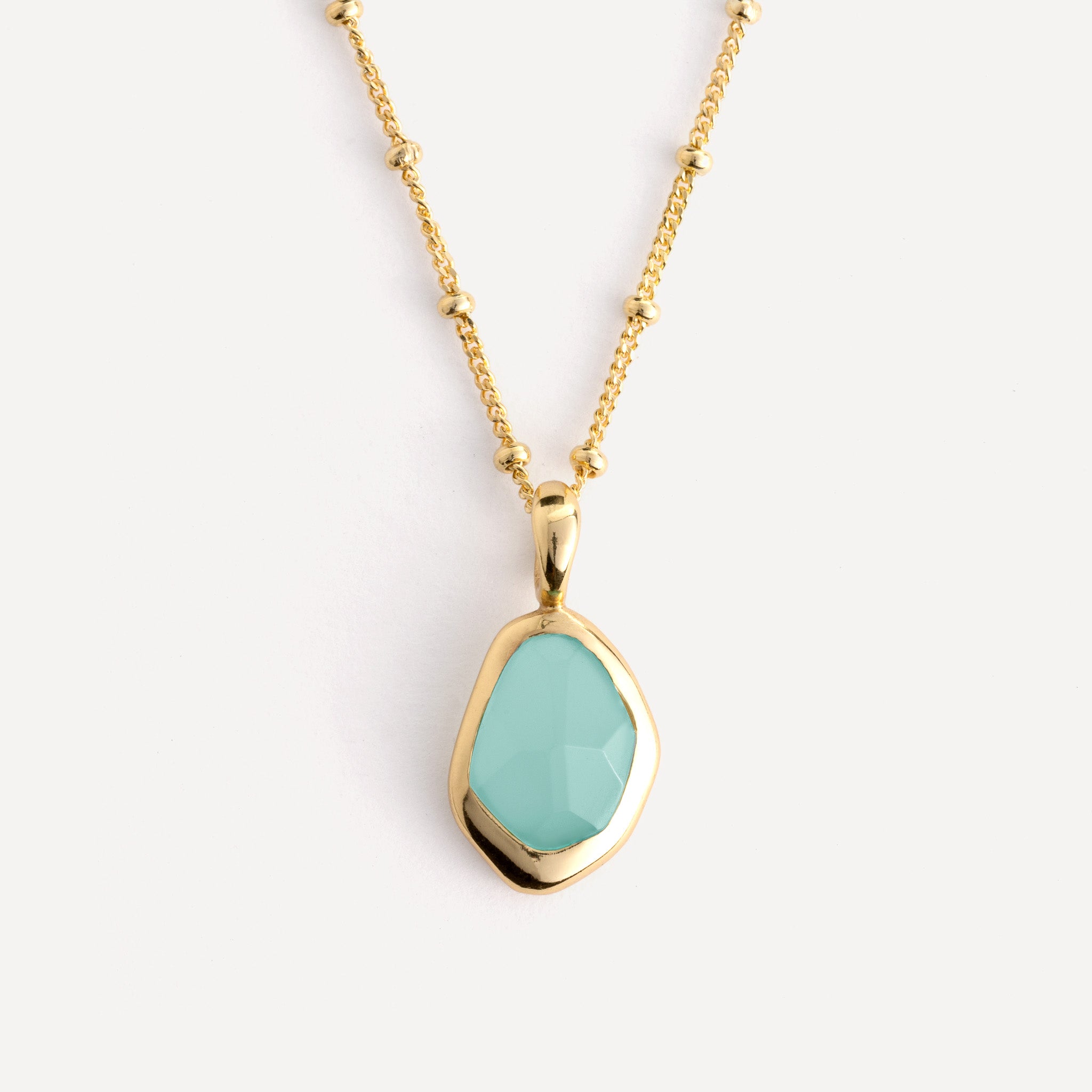 Pendant features a sparkling, handcut natural gemstone and is crafted from sterling silver or 18ct gold vermeil.