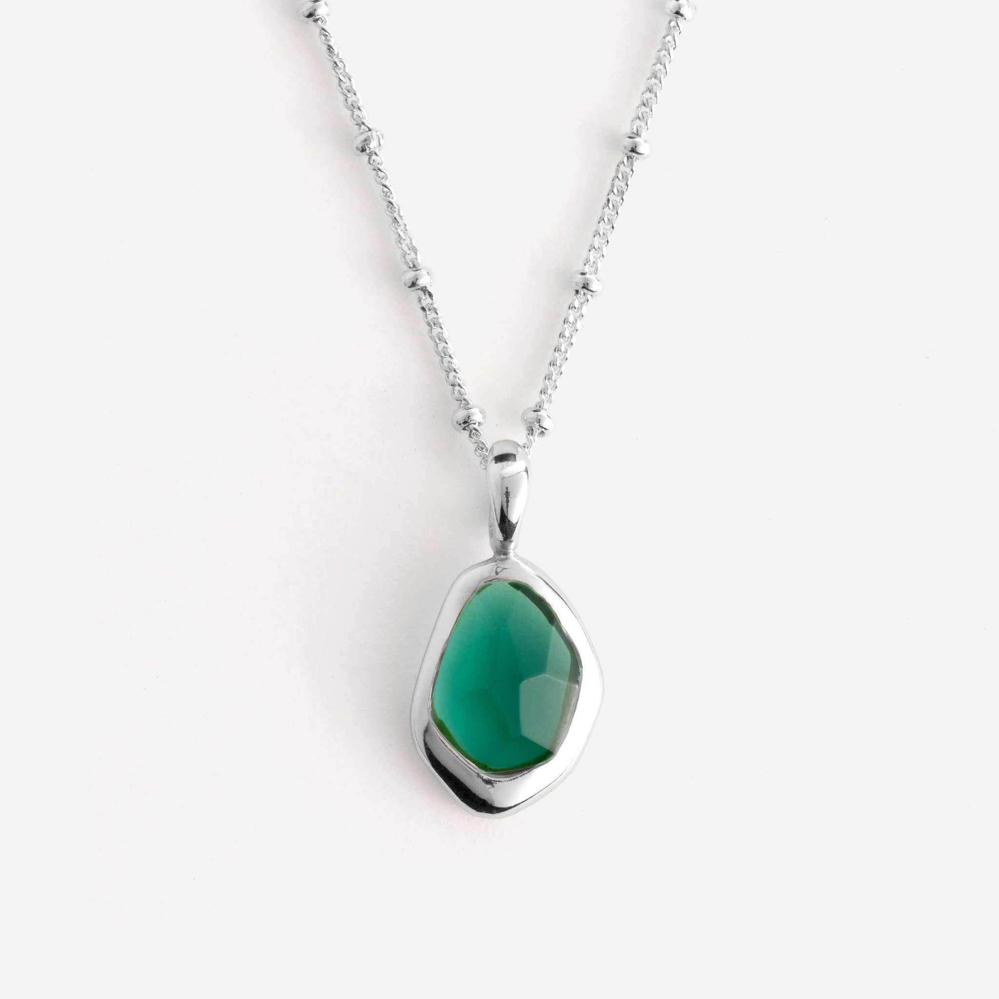 Pendant features a sparkling, handcut natural gemstone and is crafted from sterling silver or 18ct gold vermeil.