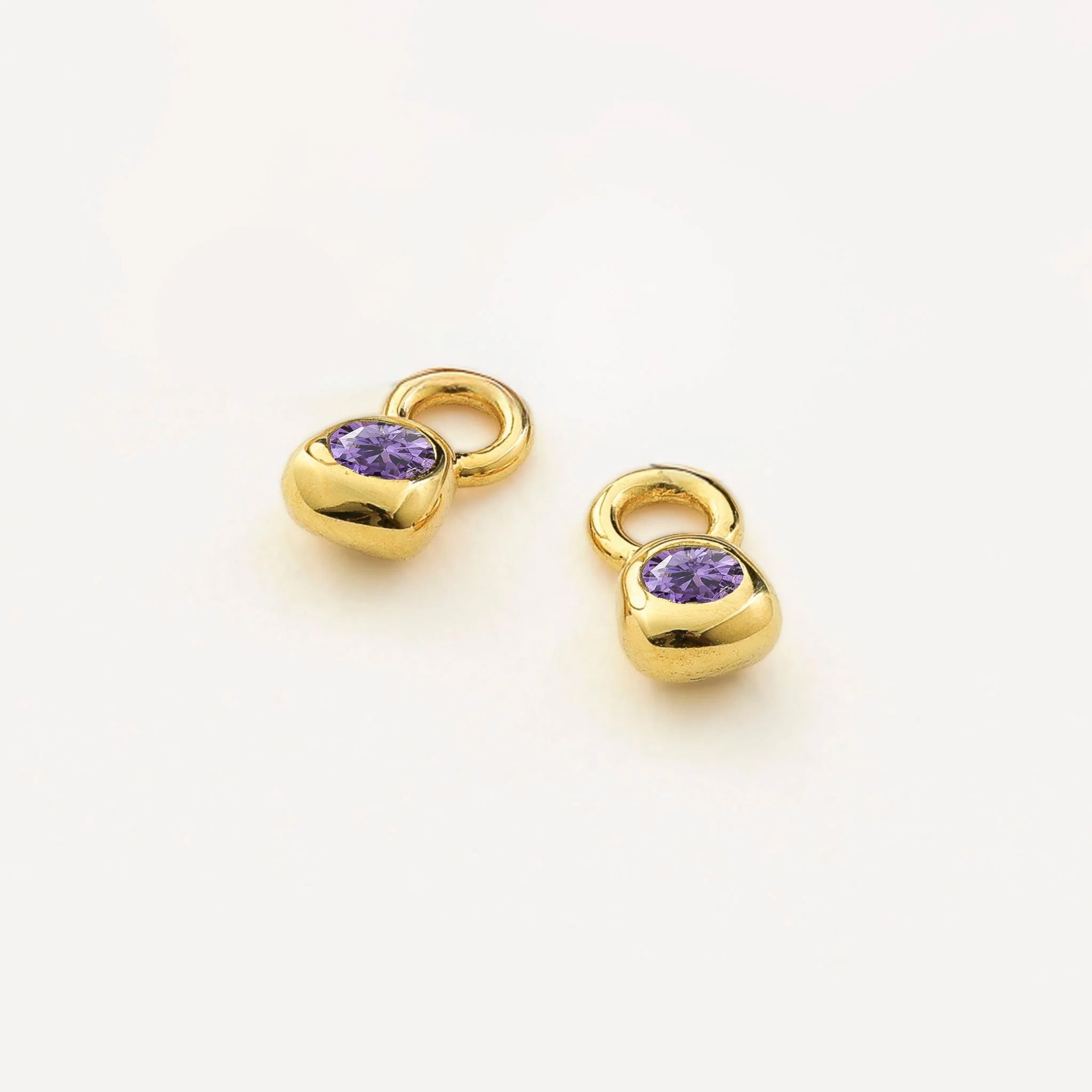 Mini Birthstone Huggie Charms