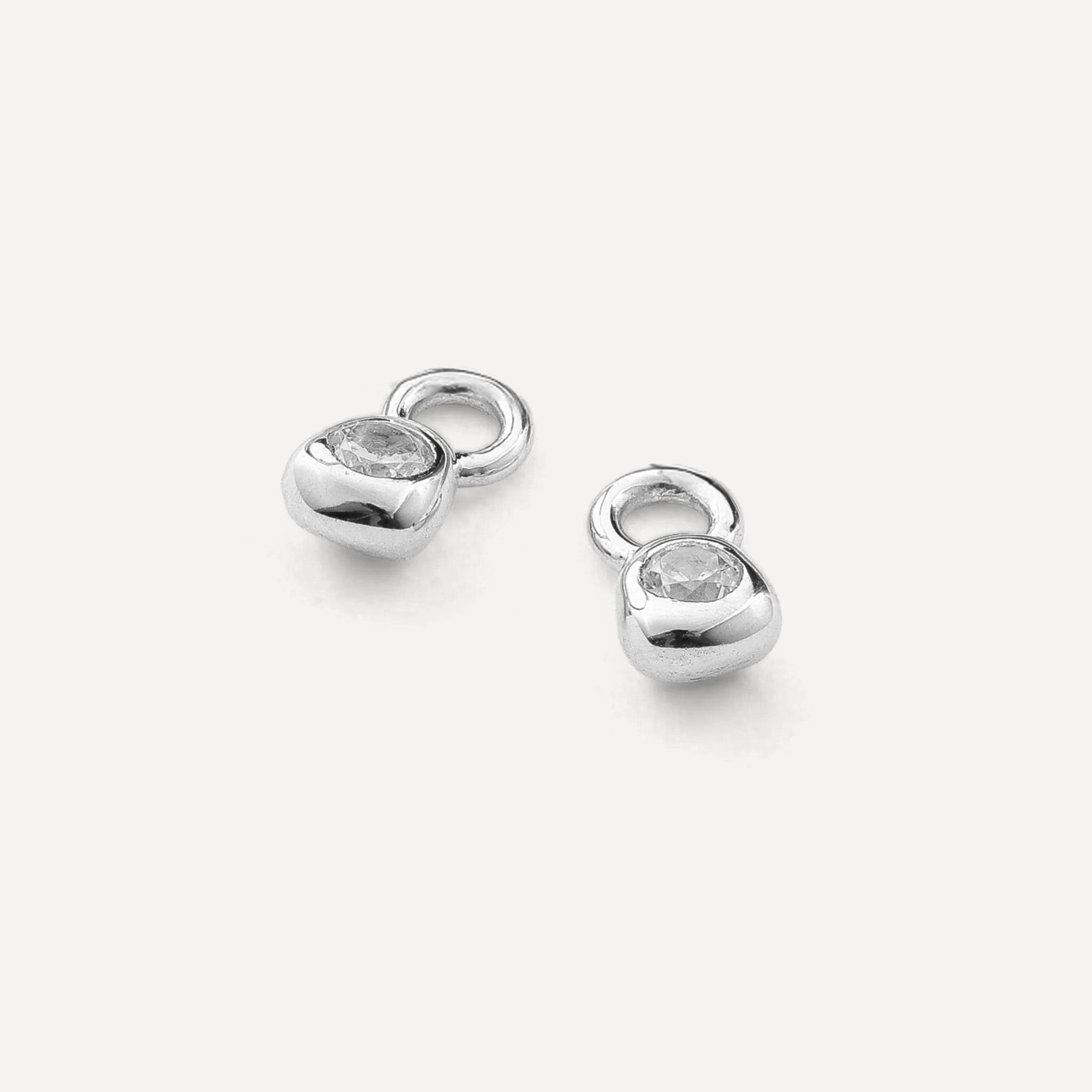 Mini Birthstone Huggie Charms