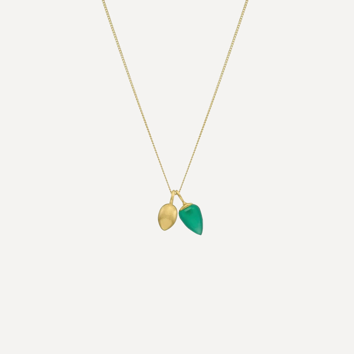 Relic Droplet Charm Necklace