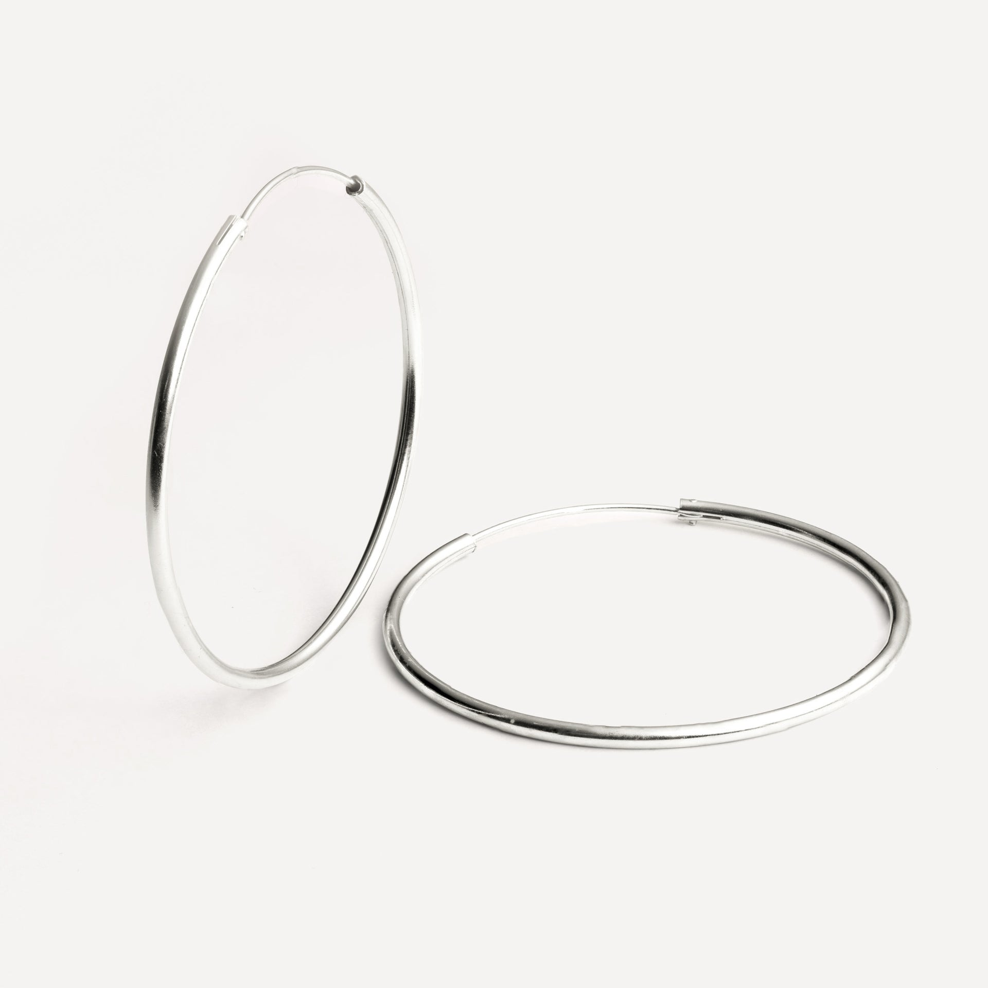 Arranview Jewellery Orecchini A Cerchio In Argento Sterling – Peso Pesante, Diametro 25 Mm, Finitura Diamante Taglio Lucido - 2