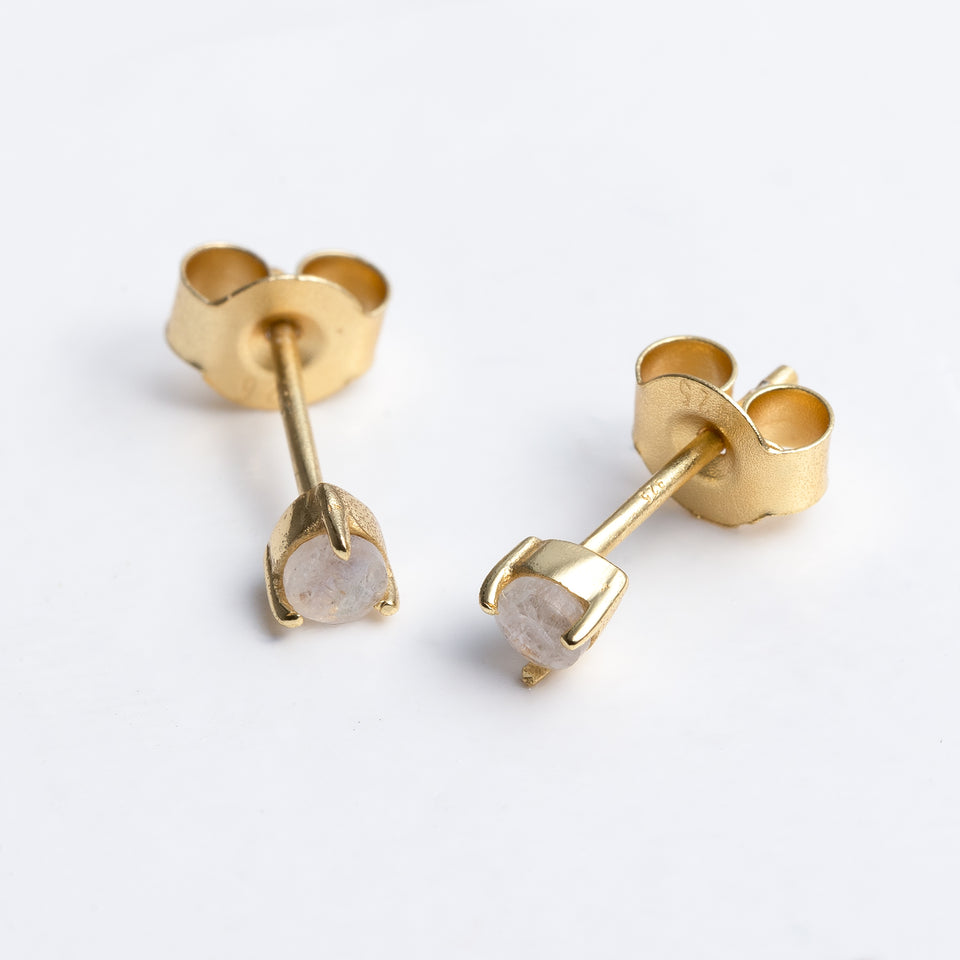 Tiny Gemstone Studs