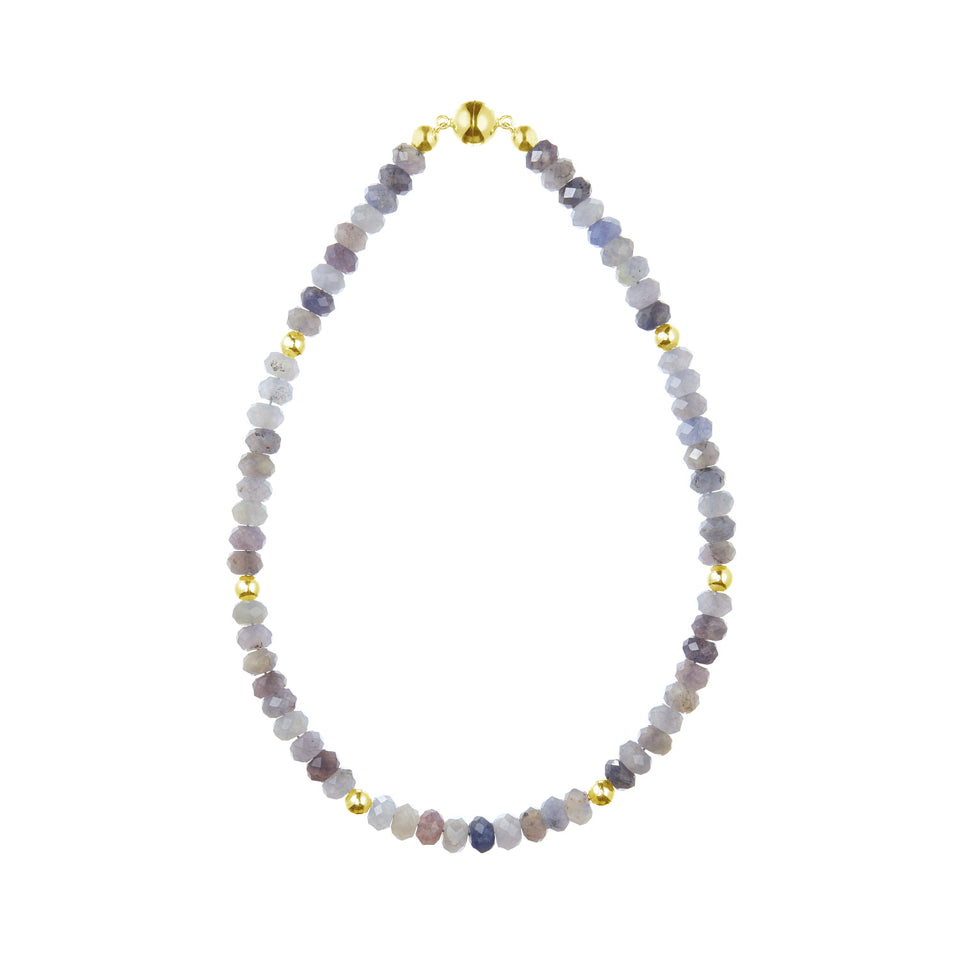 Iolite Gemstone & Silver Necklace