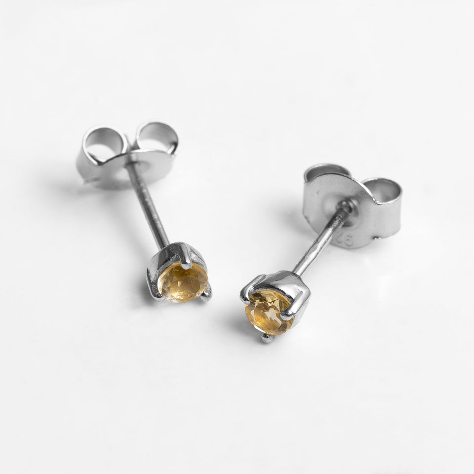 Tiny Gemstone Studs