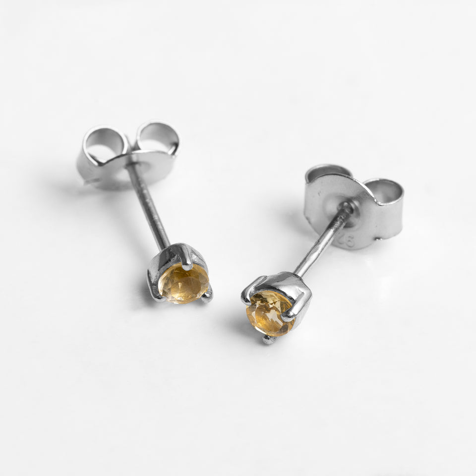 Tiny Gemstone Studs