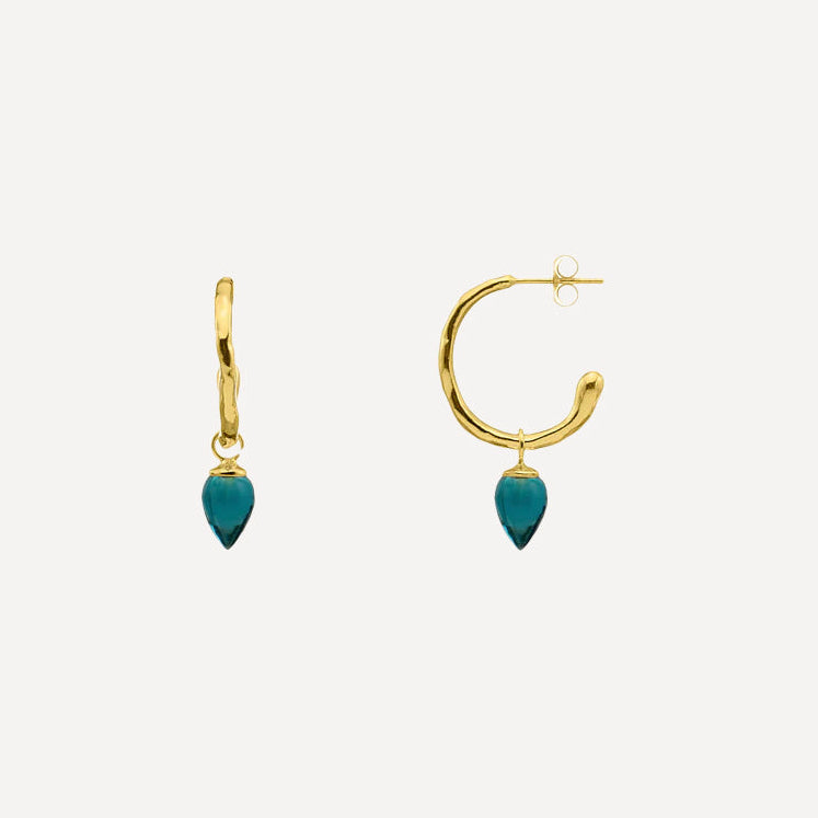 Relic Drop Charm Hoops