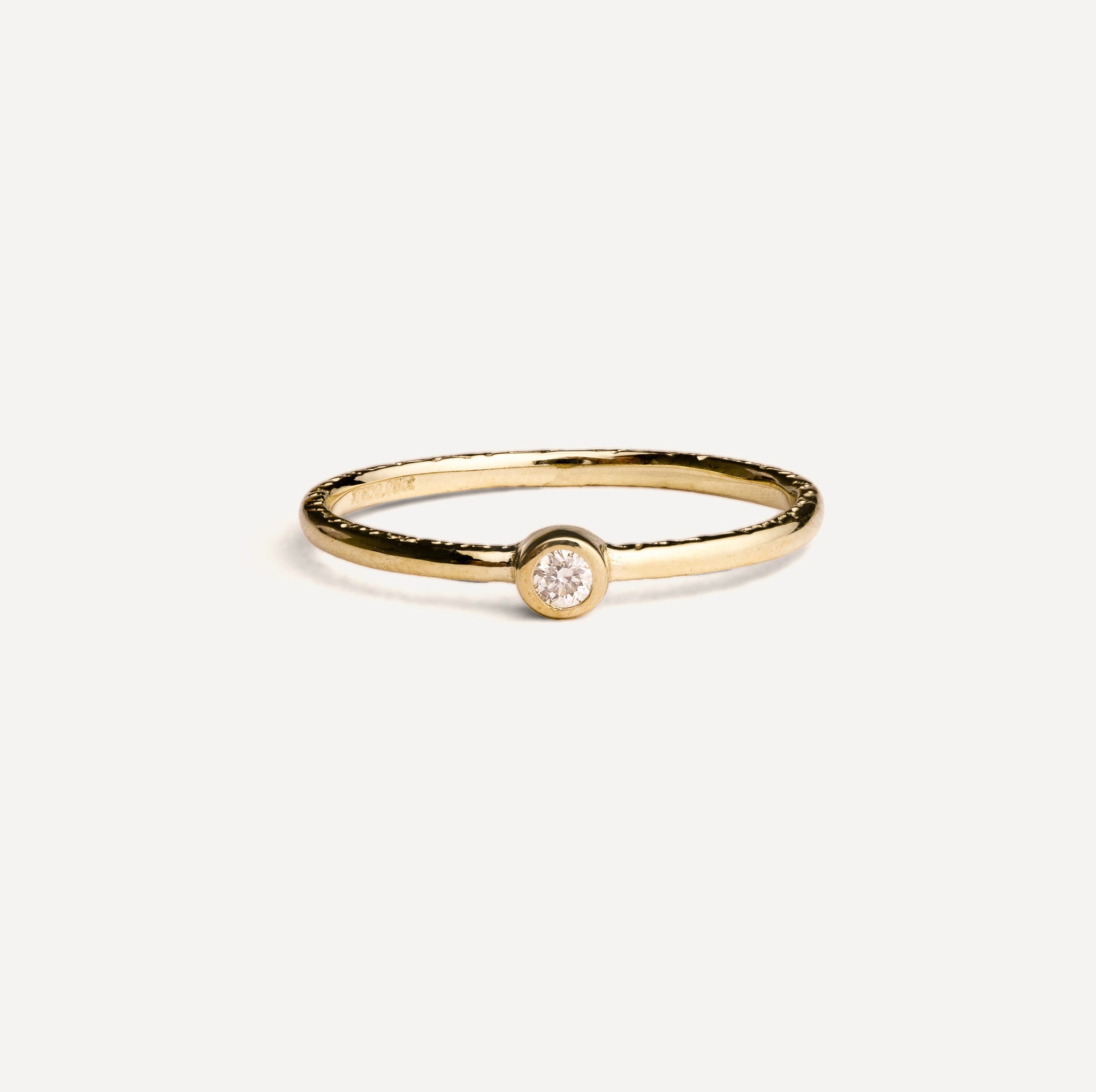 9ct Gold and Diamond Solitaire Ring