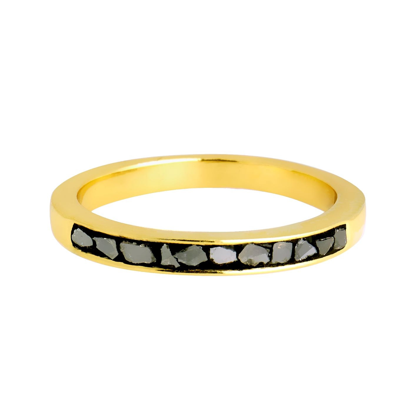 Black Diamond Band Ring