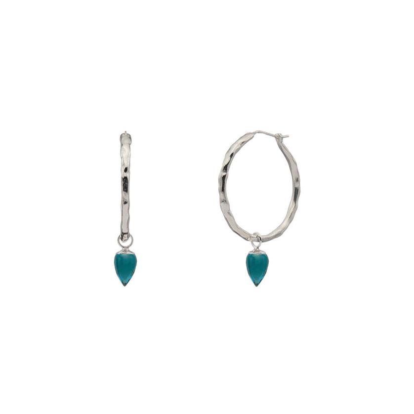 Relic Gemstone Hoops