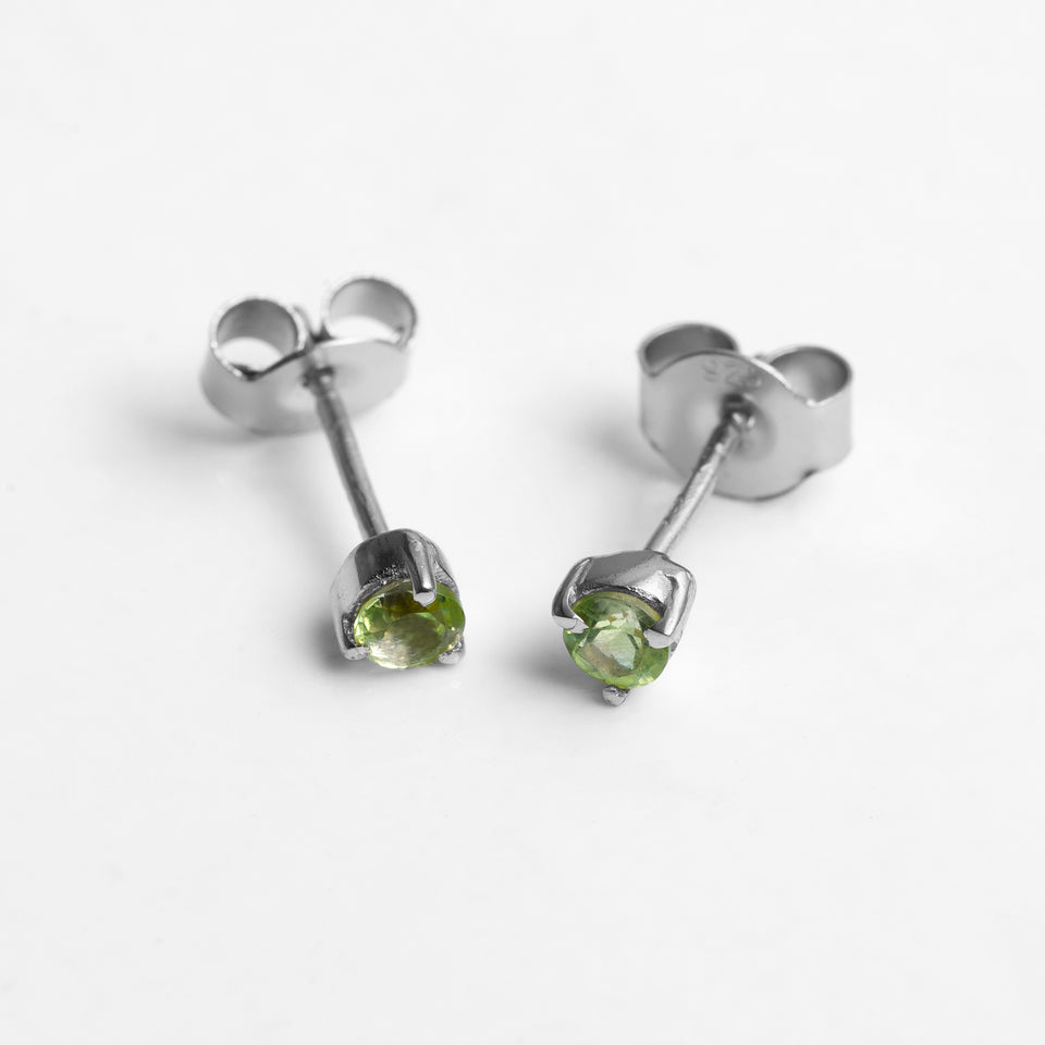 Tiny Gemstone Studs